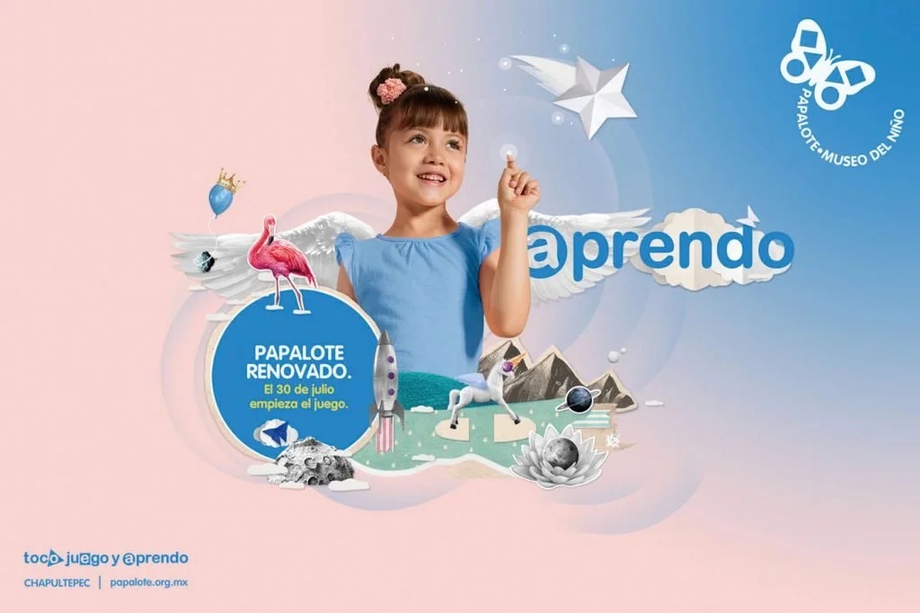 Museo Papalote digital collages campaign view 2